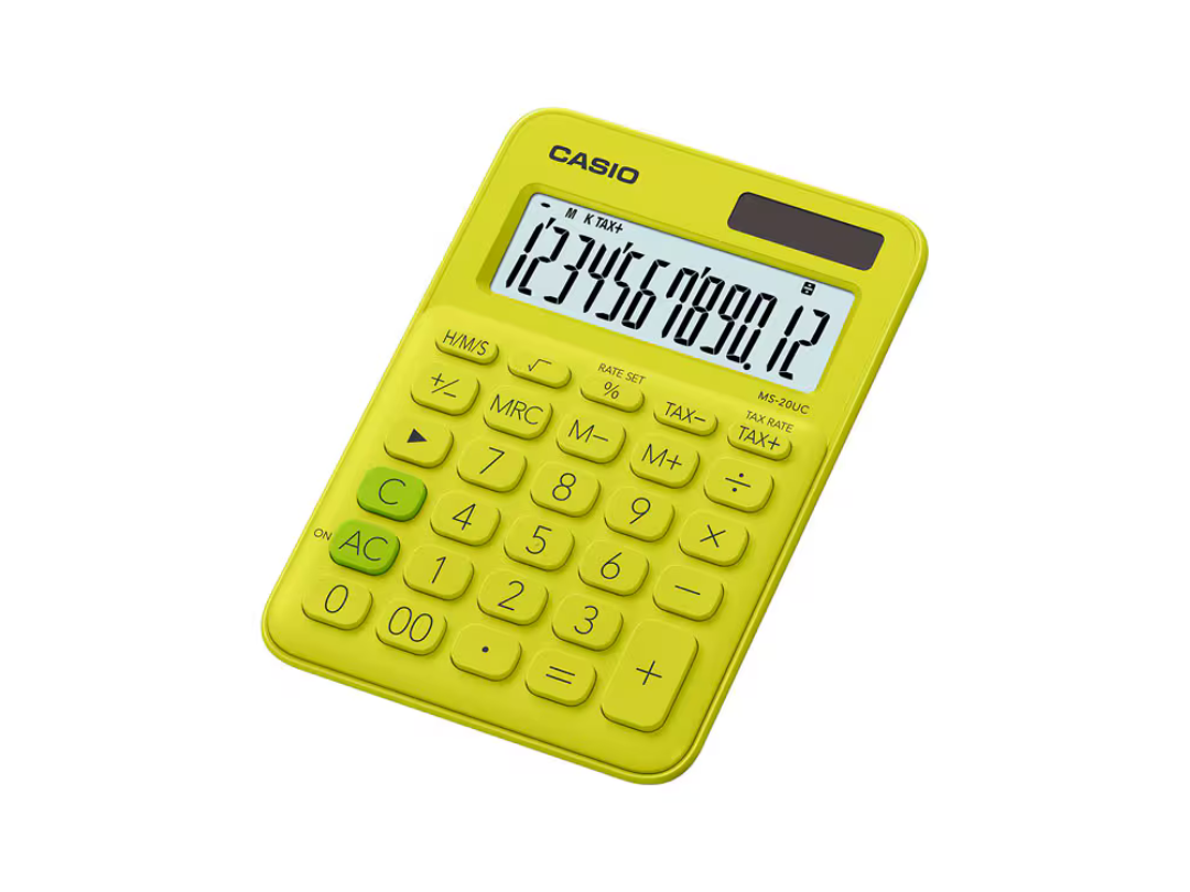 Buy Casio MS-20UC-YG Digital Calculator in Qatar Buy Casio MS-20UC-YG Digital Calculator in Qatar